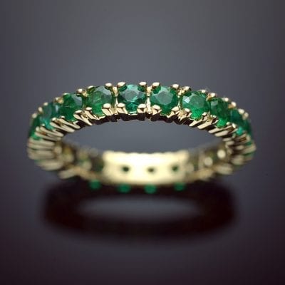 Brilliant Emerald Eternity Ring