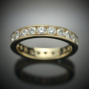 Channel Set Diamond Eternity Ring