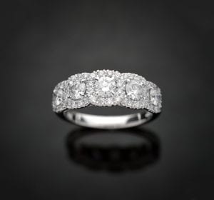 Multi Halo Diamond Ring