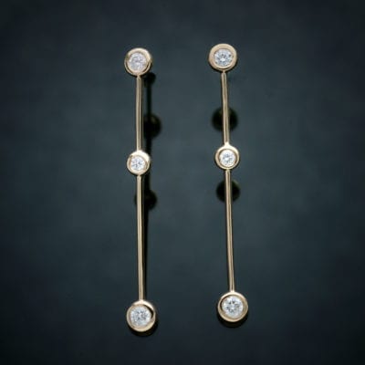 Diamond Icicle Earrings