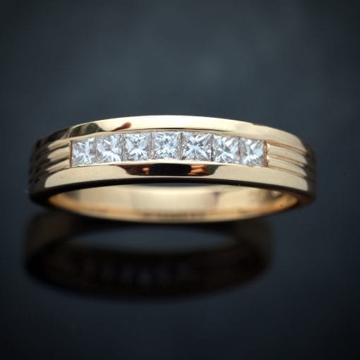 Square Diamond Wedding Ring