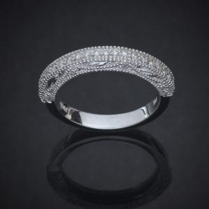 Milgrain Diamond Wedding Ring
