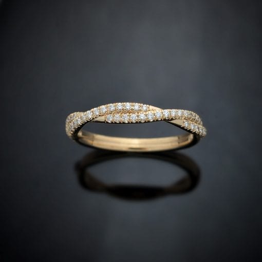 Diamond Weave Wedding Ring