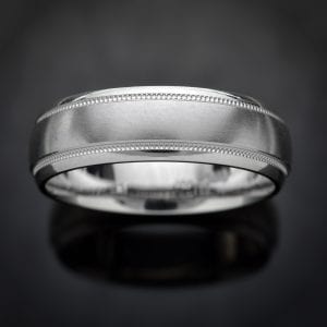 Milgrain Platinum Wedding Ring